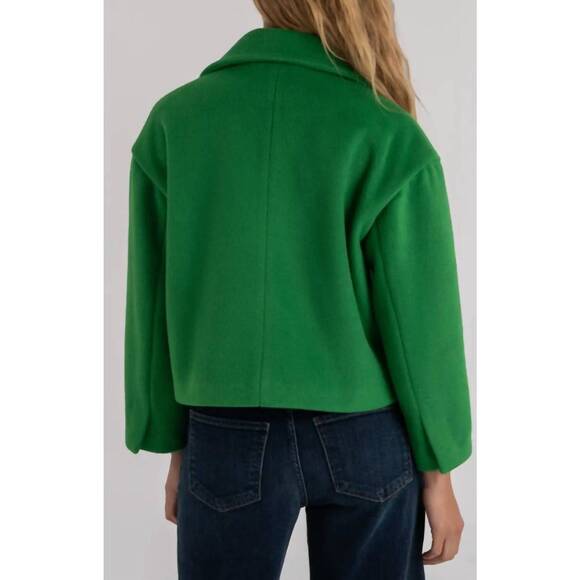 NEW KUT FROM THE KLOTH harper notch collar jacket in green - Picture 3 of 5